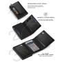 Rfid Pop Up Credit Card Wallet for Men Aluminum Smart Carbon Fiber Wallet Man