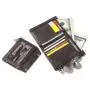 ZF203 Explosion RFID Anti-theft Brush Wallet Vertical Head Layer Oil Wax Cowhide Double Zip Men Leather Money Clip
