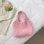 Popular, fashionable, simple, commuting wrinkled bag for women, shoulder underarm bag, hand-held bucket bag, trendy