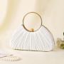 New Hundred Pleated Evening Bag Women's Handheld Celebrity Bag