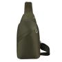 Plain Color Single Shoulder Crossbody Bag Multifunction Sports Chest Bags With Headphone Hole For Men