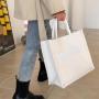 Wholesale Large Capacity Canvas Bag Women'S New Fashion Casual Shoulder Tote Bag Students Commuting Bag Class