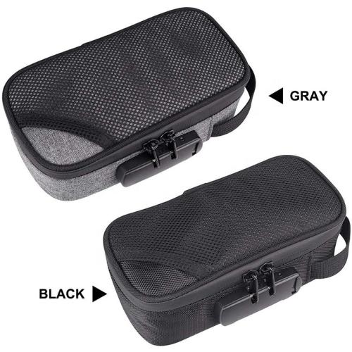 Hot Sell Carbon Lining Pipe Pouch Child Proof Stash Box Herb Smell Proof Container  Locked Box for Tobacco
