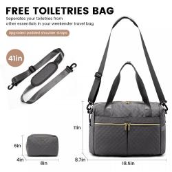 LOVEVOOK Wholesale 2pcs Weekender handBag with Toiletry Pouch Overnight Bag Travel accessories Tote Bag Gym Duffel Bag 2023
