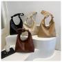 Europe and the United States fashion high quality retro bag women's bag 2024 new niche design pu single shoulder armpit bags