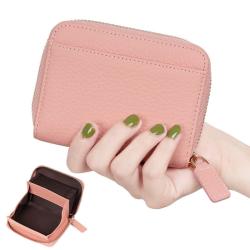 High Quality Women Wallet Leather ladies Purse RFID Blocking Zipper Women Coin Purse Wallet