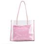 2021 Fashion Summer Beach Tote Bag Girls Shoulder Bags Transparent Clear PVC Handbags and Purse for Women