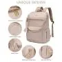 LOVEVOOK custom waterproof women backpack bag with 15.6 inch laptop pocket lightweight nylon casual backpacks for school college