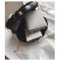 HR325 New Fashion Ladies Solid Matte Shell Bag Single Shoulder Chain Crossbody Women's Small Bag PC Material Zipper ID Phone Bag