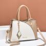 KBW707 Wholesale Hot Women Bags New Fashion Handbags High Quality PU Plaid Color Collision Ladies Single Shoulder Crossbody Bag