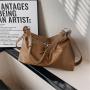 2024 new design fashion casual women on the shoulder Pu leather bag ladies casual simple fashion handbag