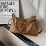 2024 new design fashion casual women on the shoulder Pu leather bag ladies casual simple fashion handbag