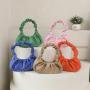 2024 New Korean Fashion Single Shoulder Bags for Women French Style Dumpling Tote Bag Fashionable Folded Handbag Underarm Bag