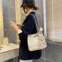 Straw Designer Tote Woman Handbag Custom Magnetic Button Large Capacity Bucket Bag Fresh Shopping Woven Chain Bags