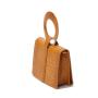 2024 Wholesale Crocodile PU Leather Hand Bag For Women Ladies Fashion Wooden Handle