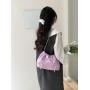 2024 Spring New Bow Design Chain Bag Cute High Quality PU Soft Leather Cloud Bag Large Capacity Crossbody Bucket Bag For Women