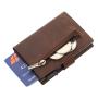 Metal Rfid Blocking Wallet Credit Card Holder Rfid Blocking Leather Aluminum Wallet