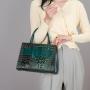 2024 fashion crocodile leather large capacity ladies simple quality innovation handbag