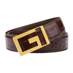 OEM ODM Ceinture En Cuir Custom High Quality Luxury Brand Design Men'S Belt Genuine Alligator Leather Designer Belts For Mens