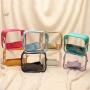 Keymay Hot Sale 9 Colors RTS Stock Stadium Concert Approved Women Casual Crossbody Bag Clear Shoulder Bag Clear PVC Stadium Bags