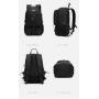 ZF060 Travel Backpack Male Outdoor Hiking Bag Waterproof Wear-resistant Student Computer Bag Polyester USB Port Large Capacity