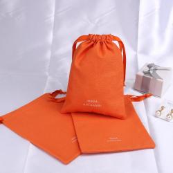 Custom Logo Printing Drawstring Cotton Canvas Gift Packaging Bag Jewelry Canvas Gift Christmas Pouch