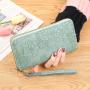 New Long Zipper Handheld Embossed Simple Women's Wallet