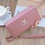Korean version 2021 new design women pu leather wallet wholesale fashion cross fringe zipper purse wallet