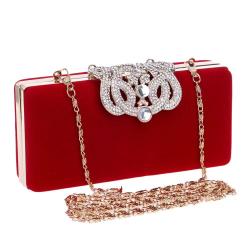 New women luxury evening bag high quality 4colors lady party chain clutch bag