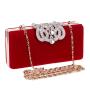 New women luxury evening bag high quality 4colors lady party chain clutch bag