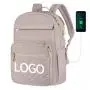 Custom Brand Black 15.6-Inch Quilted Laptop Backpack Stylish Laptop Bag for Women Work Computer Bags Bookbag Purse