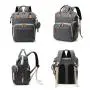 KBW055 New Mommy Diaper Bag Change Station Outdoors Nylon Waterproof Crib Bag Travel Mommy Baby Diaper Backpack Customized Logo