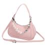 Designer PU Leather Hobo Handbags For Women Custom Pearl Love Chain Shoulder Trap Bag Women's Hobo Bags