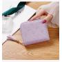 2024 popular design mini small wallet women short wallets pu leather zipper cute coin purse student embroidery wallet