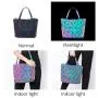 LOVEVOOK 2022 geometric Holographic reflective hand bags women luxury luminous crossbody bags ladies handbags