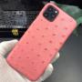 OEM ODM Customise Personalized New Funda De Cuero Ostrich Leather Cell Phone Cases For Iphone 11 13 14 Pro Max Manufacturer