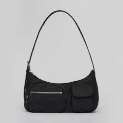 2024 New Trend Leather Hobo Bags For Women Multi Pocket Shoulder Bags Custom Logo Ladies Handbag