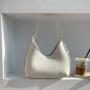 Fashion Factory Outlet Korean Bags Large Capacity Women Simple Underarm Shoulder Bag Ladies PU Leather Hand Bags
