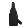 Plain Color Single Shoulder Crossbody Bag Multifunction Sports Chest Bags With Headphone Hole For Men
