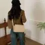 2024 Design Bag Women's New Fashion Casual Pu Leather Single Shoulder Crossbody Small Square Bag Sac A Main