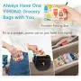 Durable and Machine Washable Reusable Grocery Bags 10 Pack Foldable Large Capacity Cloth Tote Shopping Bags