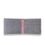 Men's Bi-fold Wallet For Gift RFID Feature Front Pocket Canvas Card Wallet With Label
