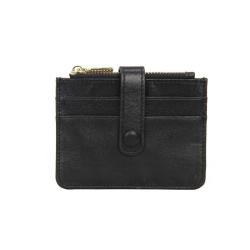 Custom Cubierta De La Tarjeta Dropshipping Leather Slim Wallet Business Credit Card Holder With Rfid Blocking For Men Women