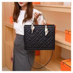 HR544 Women's Bag New Fashion Comfortable Handheld Scarf Ladies Handbag Single Shoulder Crossbody Underarm Large Square Bag