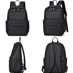 ZF194 New Schoolbag Female Junior High School Students Shoulder Bag Male Computer Backpack Oxford Breathable Waterproof