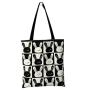Cute Rabbit New Canvas Bag Women's Shoulder Large Capacity Student School Bag Handbag Zipper Japanese Korean Style Tote Bag