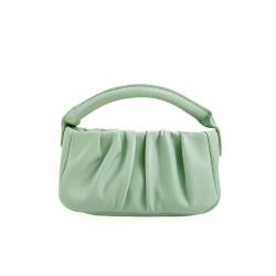 2024 Custom Wrinkle Vegan Leather Mini Bag Handbag For Women Ladies Minimalist