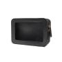Portable Travel EVA Clear Toiletry Cosmetic Bag Case for Heavy Duty Make Up Pouch with Transparent Vinyl Windows