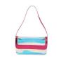 New Fashion custom logo Shoulder Underarm Bag Simple Blank Small Square Bag Transparent Laser Ladies see through bag