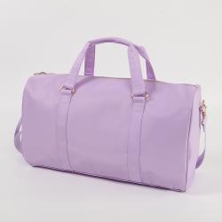 Keymay Custom Stock Colorful Women Portable Weekender Bags Waterproof Nylon Handbag Outdoor Travel Duffel Bag